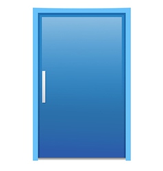 Blue door vector image