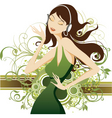 Fashion Dj model vector image