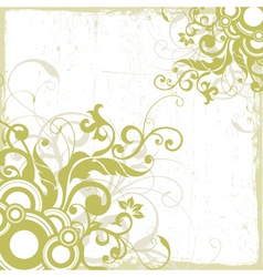 Vintage floral background vector image