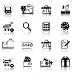 Shopping vector image
