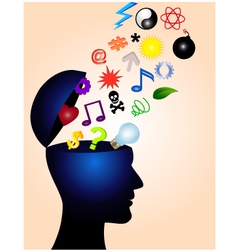Human mind vector image