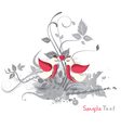 Love birds vector image
