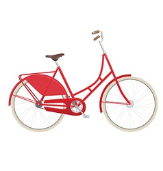 Vintage ladies bicycle vector image