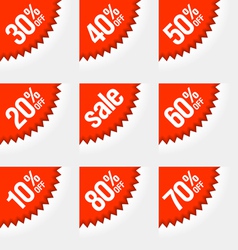 Discount labels vector image