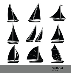 Sailboats Royalty Free Vector Image VectorStock Sailboat Vector 6466084