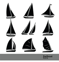 sailboat vector image vector image