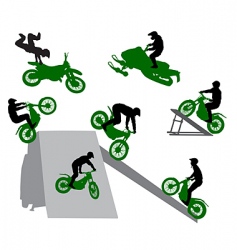 Stunt man Stunt man vector image