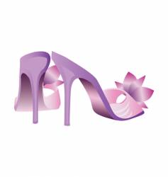 Glamor shoes vector image