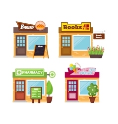 Shop front vector image
