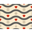 Marine seamless pattern vector image