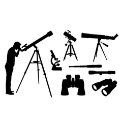 Optical equipment vector image