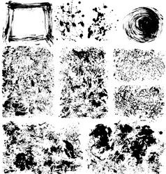Set of textures vector image