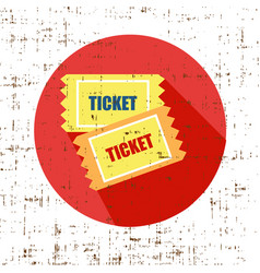 Old vintage paper tickets grunge screen Old vintage paper tickets grunge screen vector image