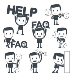 Icon man vector image