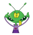 Crazy alien vector image