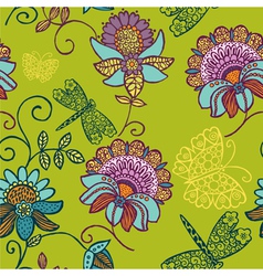 Cutesy scrapbook pattern vector image