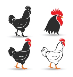 Silhouettes of farm animals Royalty Free Vector Image - VectorStock