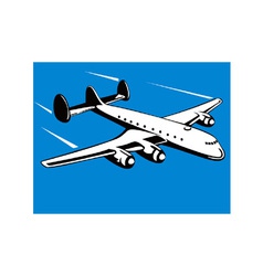 Propeller Airplane Retro vector image
