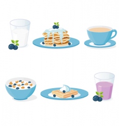 Blueberries vector image