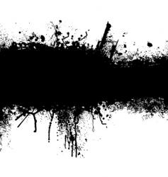 Grunge black strip vector image