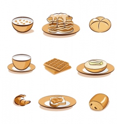 Breakfast vector image