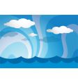 Ocean template vector image