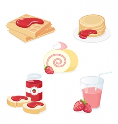 Strawberries vector image
