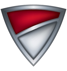 Steel shield with flag monaco vector image