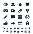 Social network icons vector image