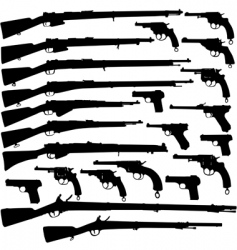 Guns vector image