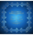 Damask square frame vector image