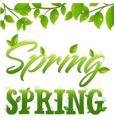 Spring vector image