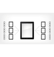Set of tablet pc Set of tablet pc vector image