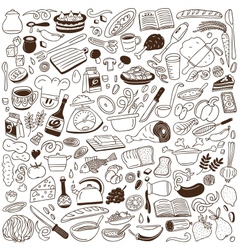Cookery doodles vector image
