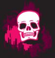 Skull pink vector image