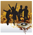 Dj party illustration vector image