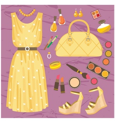 Fashion set vector image