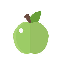 Fresh green apple badge health Fresh green apple badge health vector image