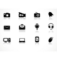 Communication icons vector image