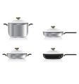 Frying pans vector image