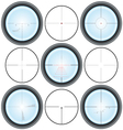 Crosshair vector image