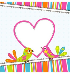 Template greeting card vector image