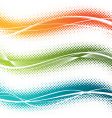 Halftone design elements vector image