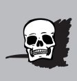 Skull B&W vector image