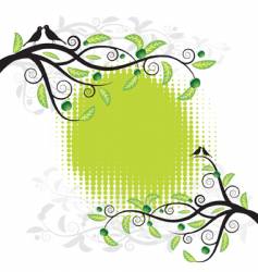 Floral background vector image
