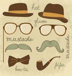 Mustache party vector image