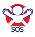 Sos vector image