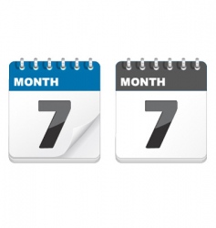 Calender icons vector image
