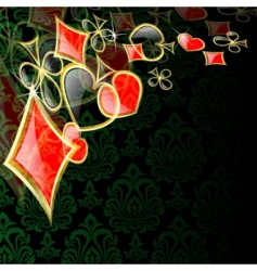 Vector abstract play card background vector image