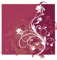 Floral wallpaper vector image